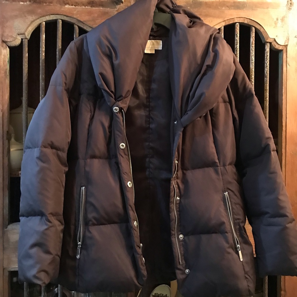 Michael Kors Brown Down Jacket Women’s Large